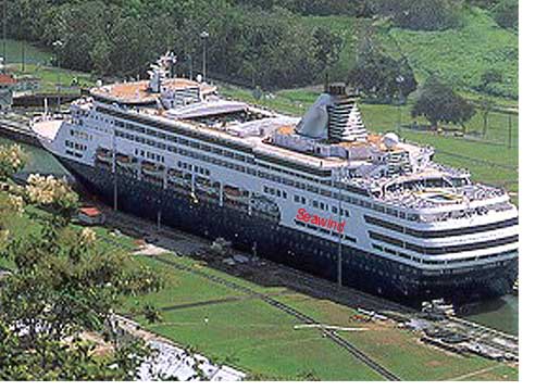 Chapter 33 - The Scandia Seawind transits a lock.