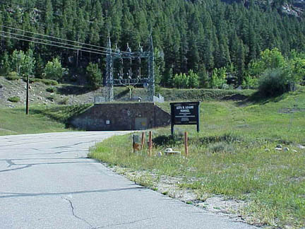 The entrance to the Adams Tunnel sits at the east end of Grand Lake.